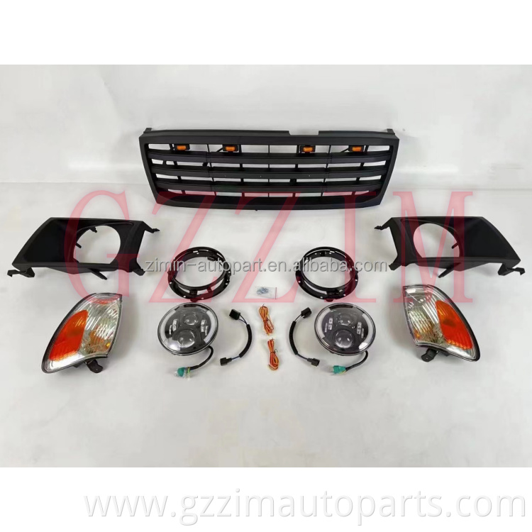 retro car kit grille fog lamp & corner lamp for 4700 LC100